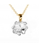 Colgante Clover Crystal Gold